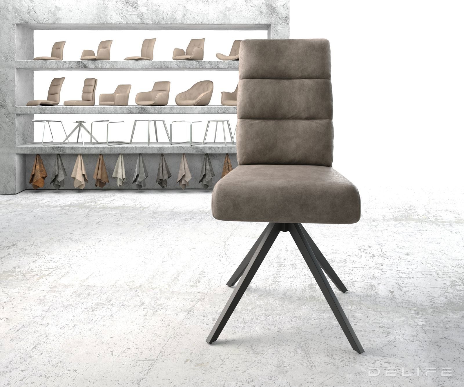 Blagovaonska stolica Pela, Materijal: Mikrofibra