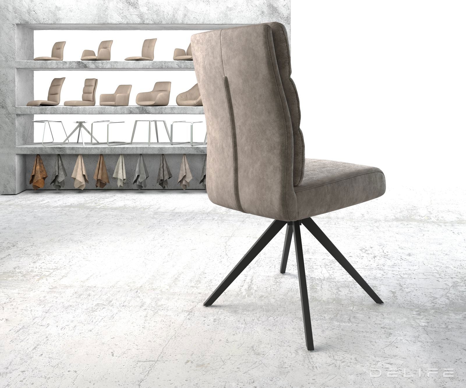 Blagovaonska stolica Pela, Materijal: Mikrofibra