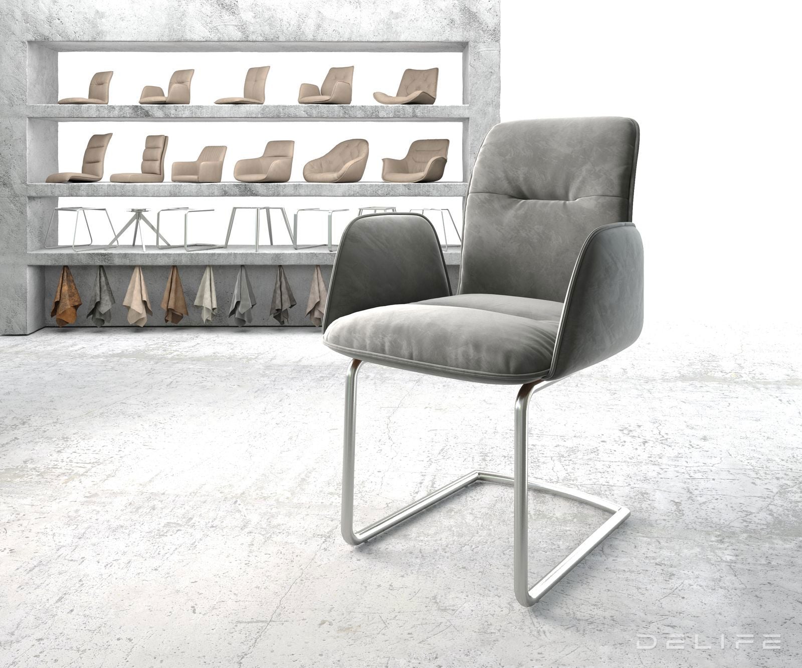 Blagovaonska stolica Vinja, Materijal: Baršun