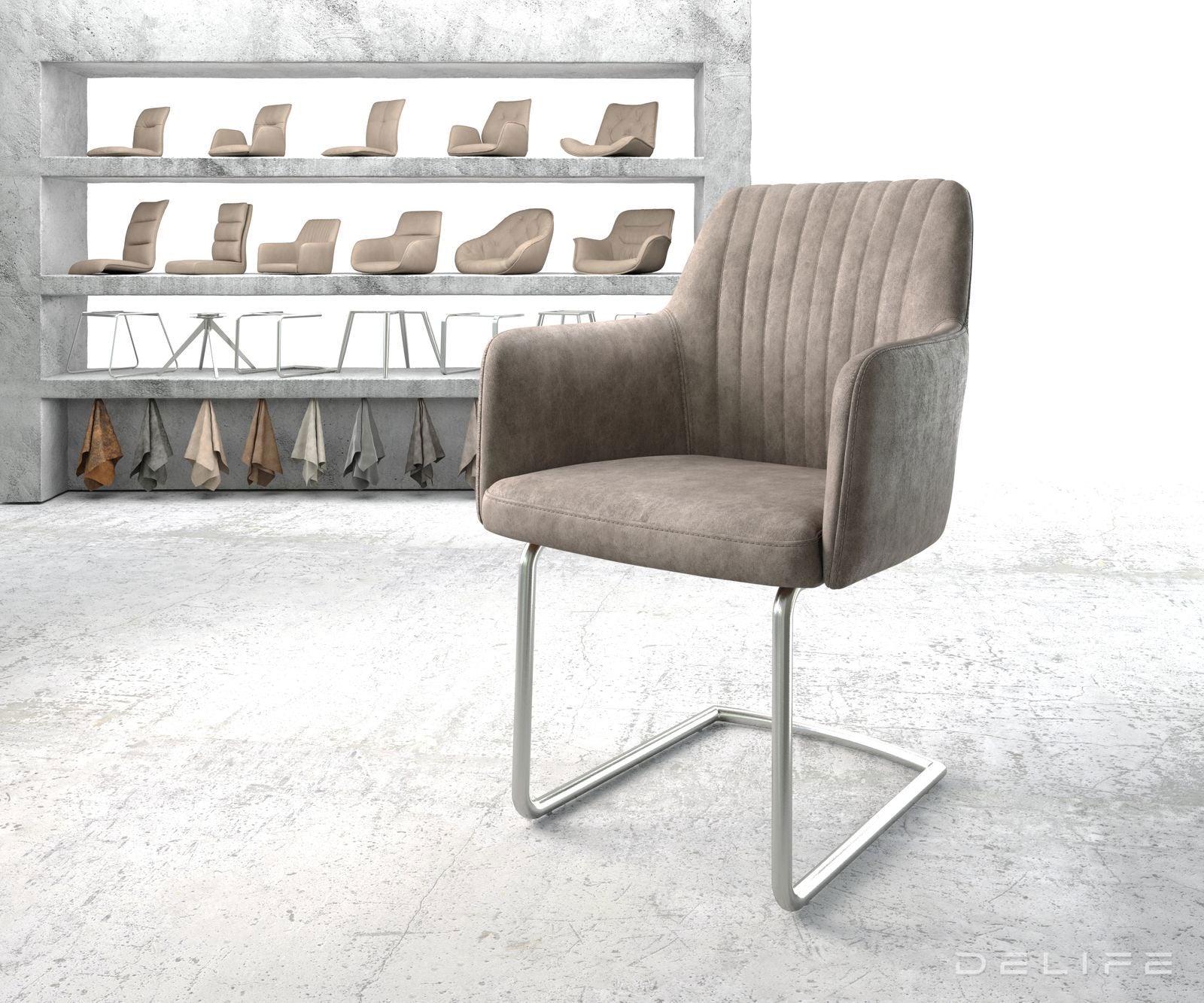 Blagovaonska stolica Greg, Materijal: Mikrofibra