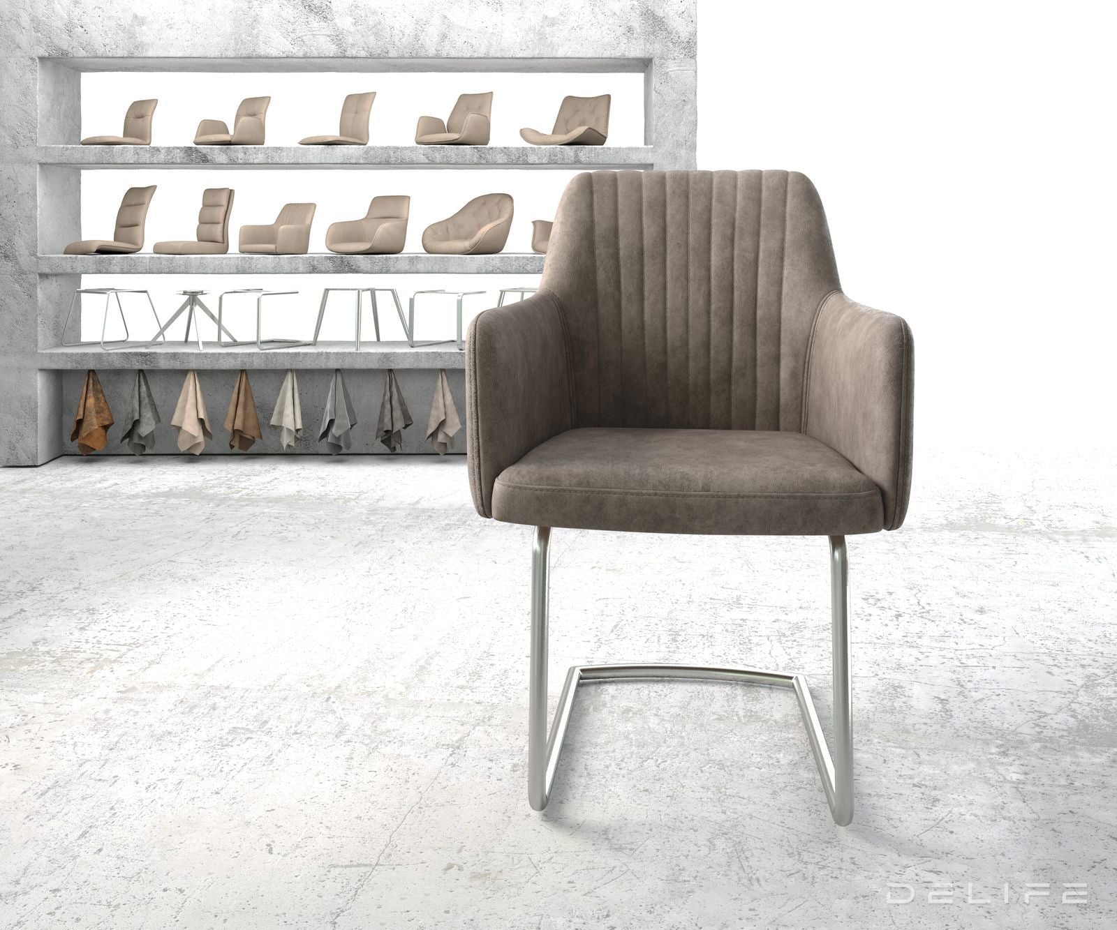 Blagovaonska stolica Greg, Materijal: Mikrofibra