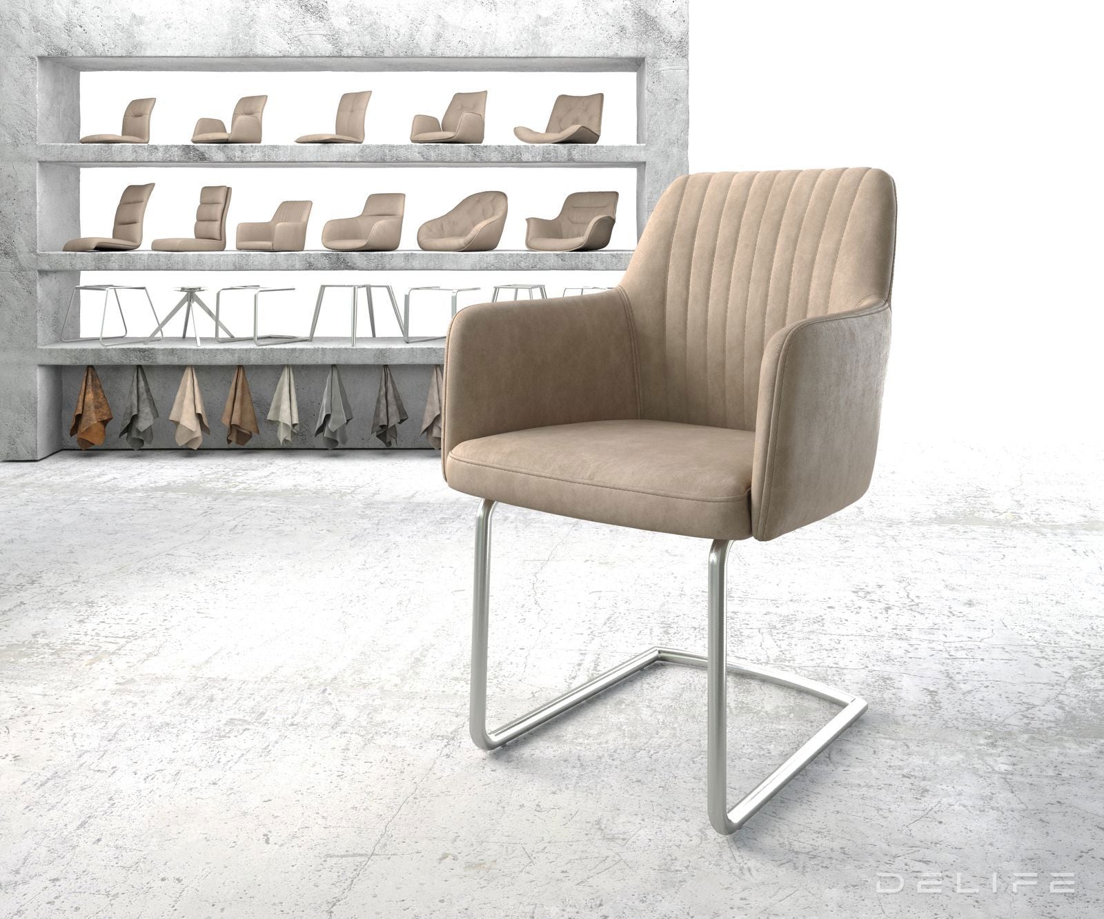 Blagovaonska stolica Greg, Materijal: Mikrofibra