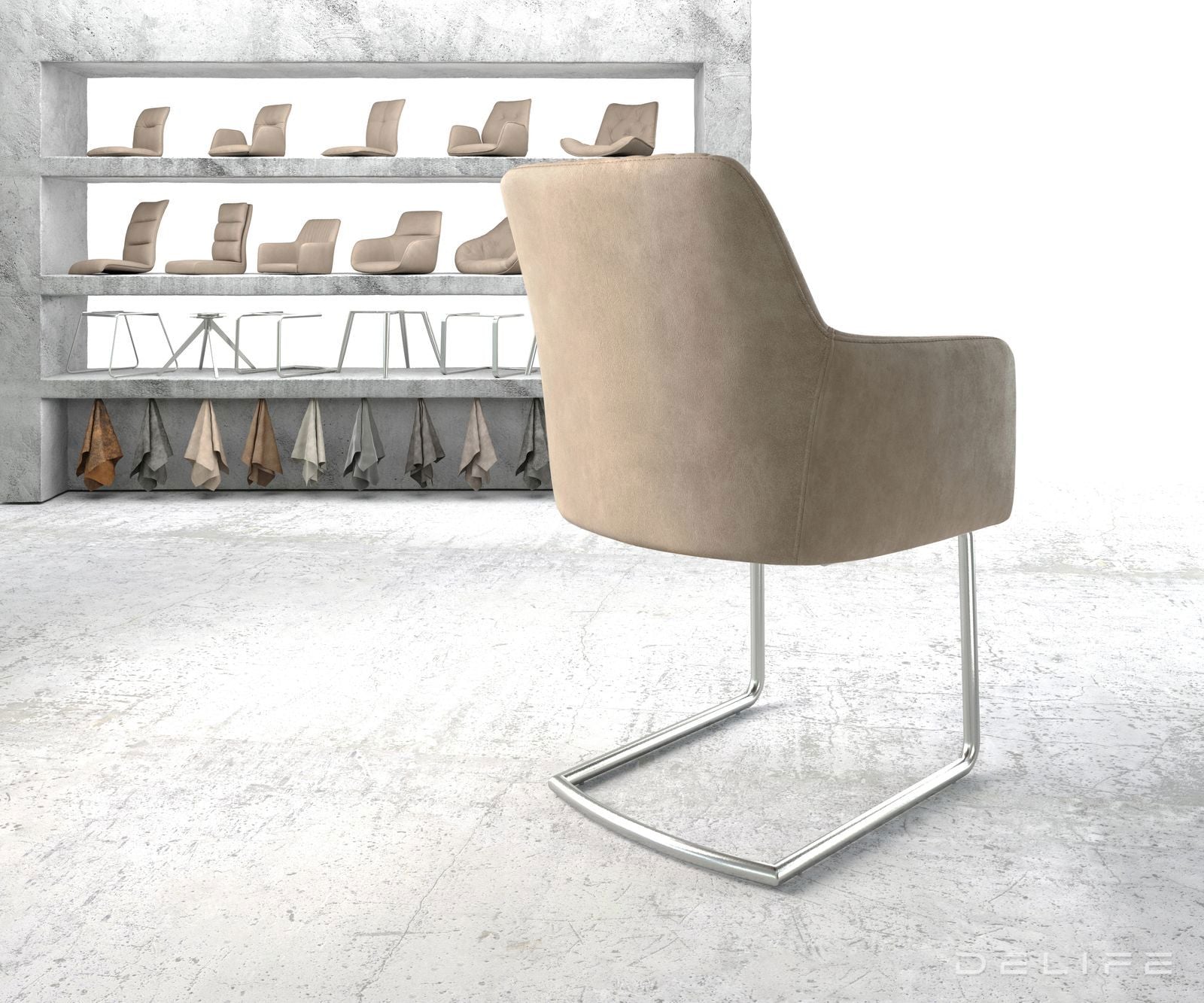 Blagovaonska stolica Greg, Materijal: Mikrofibra