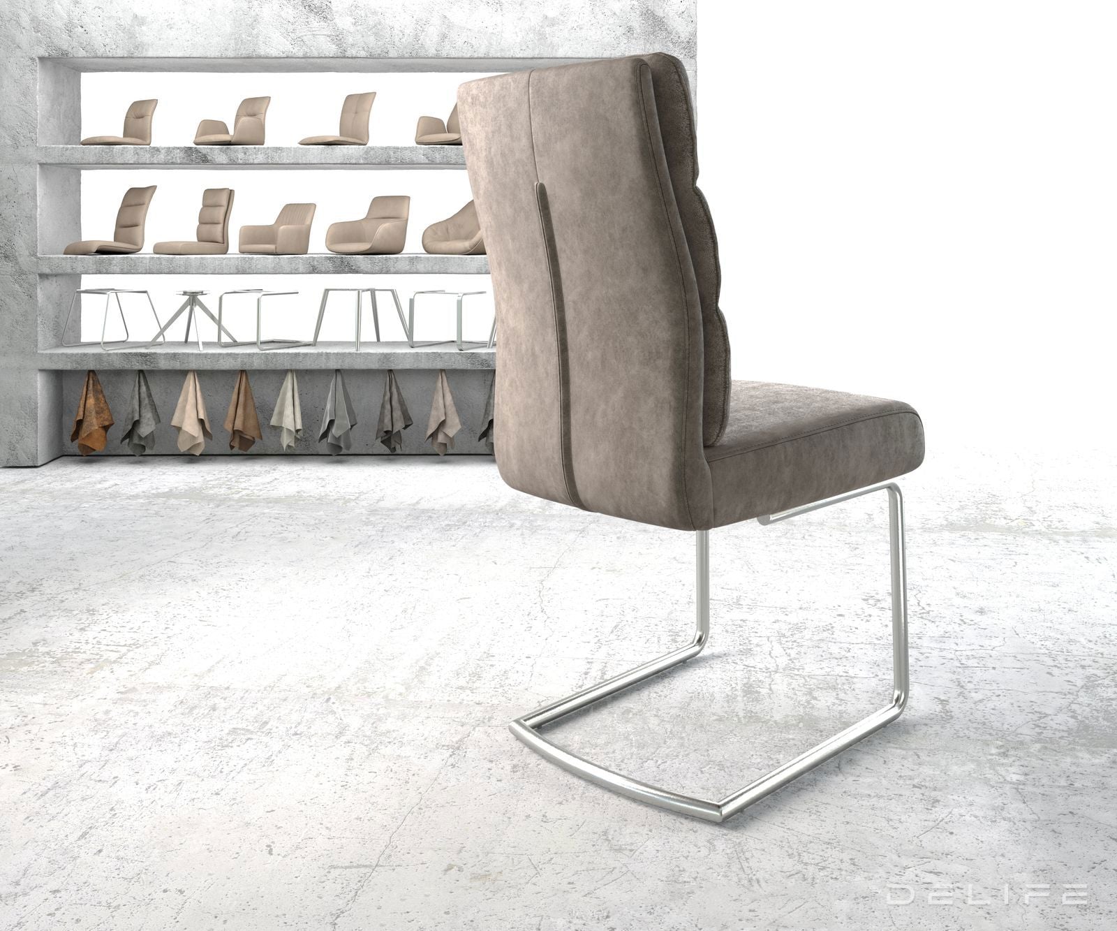 Blagovaonska stolica Pela, Materijal: Mikrofibra