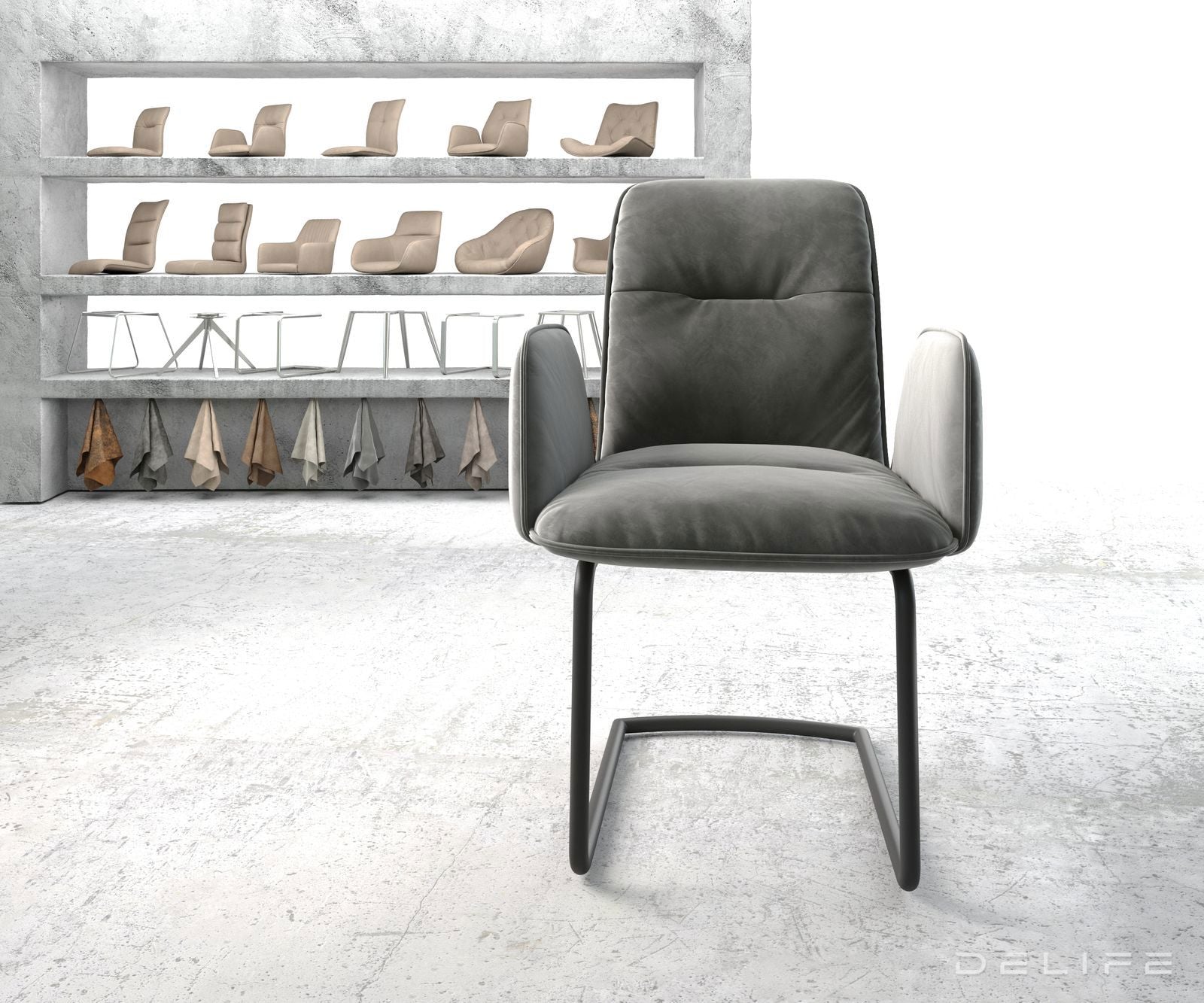 Blagovaonska stolica Vinja, Materijal: Baršun