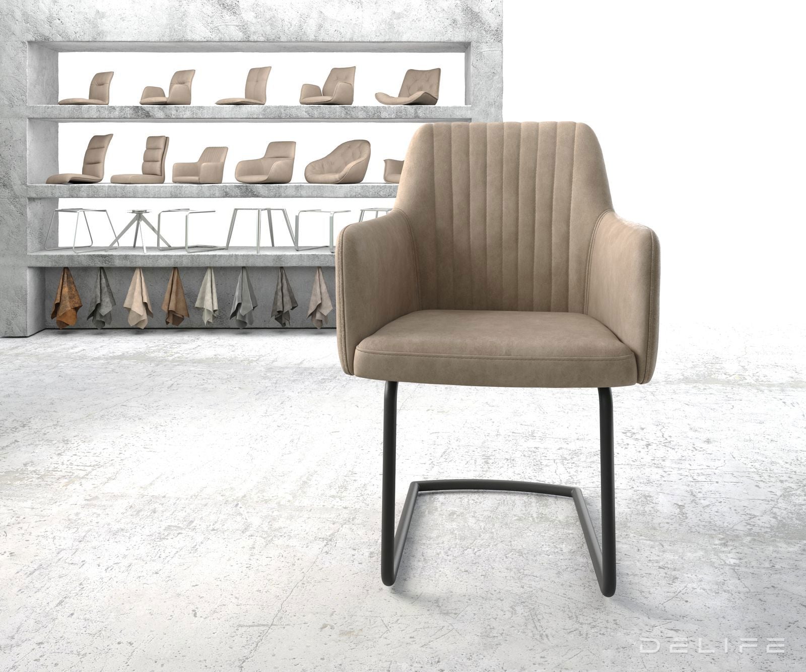 Blagovaonska stolica Greg, Materijal: Mikrofibra