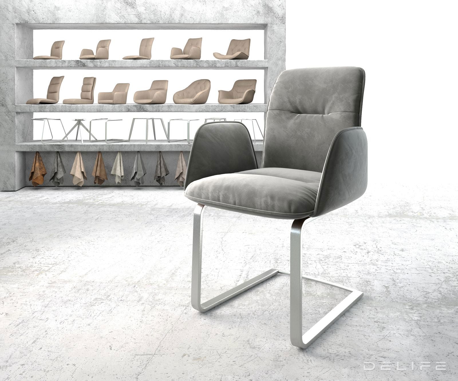 Blagovaonska stolica Vinja, Materijal: Baršun