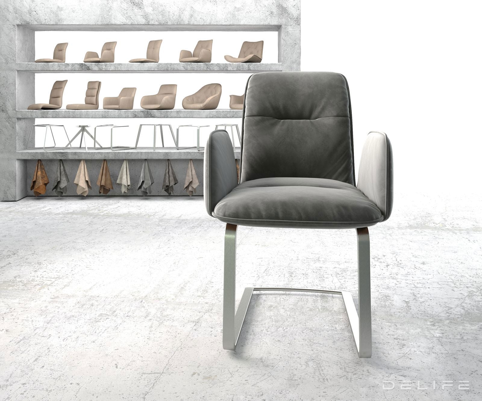 Blagovaonska stolica Vinja, Materijal: Baršun