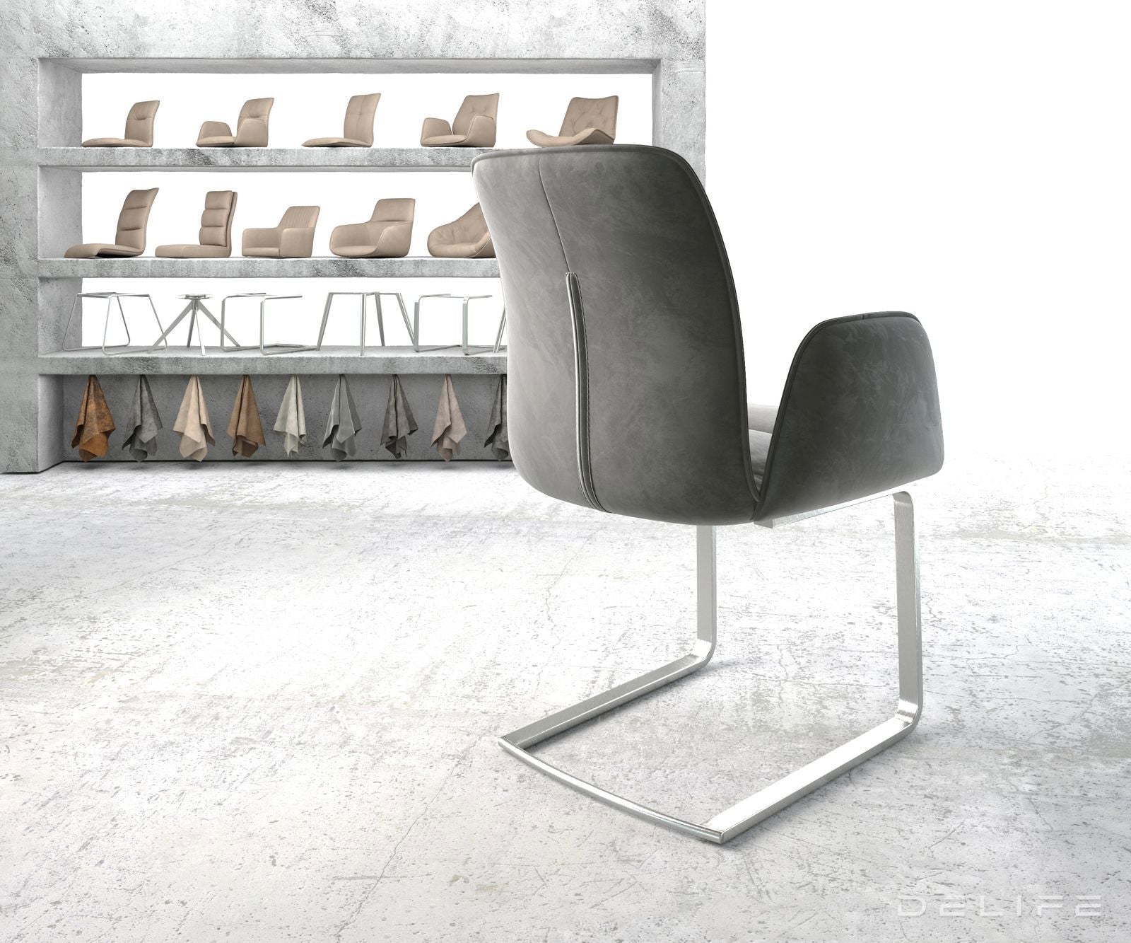 Blagovaonska stolica Vinja, Materijal: Baršun