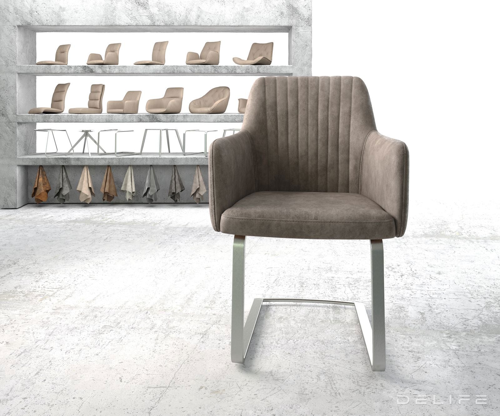 Blagovaonska stolica Greg, Materijal: Mikrofibra