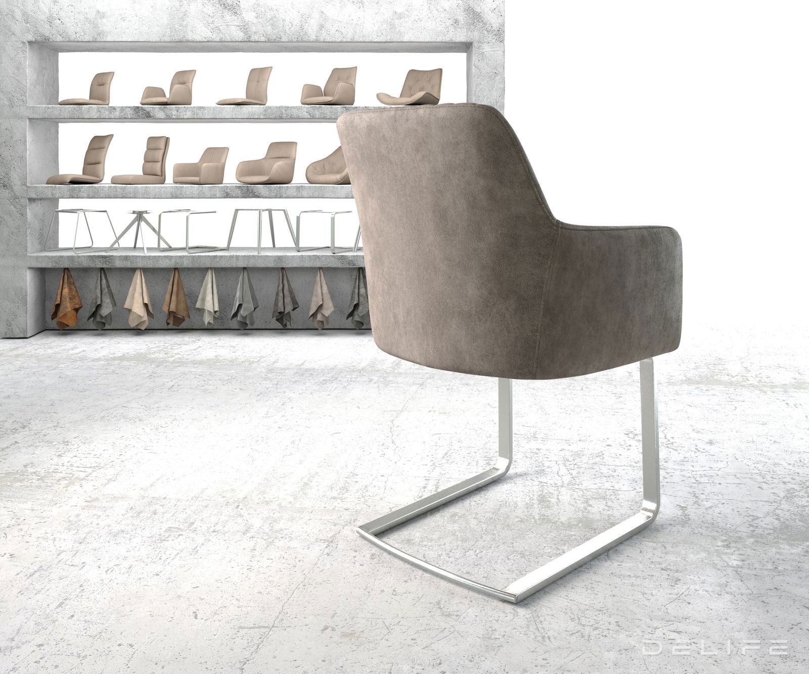 Blagovaonska stolica Greg, Materijal: Mikrofibra