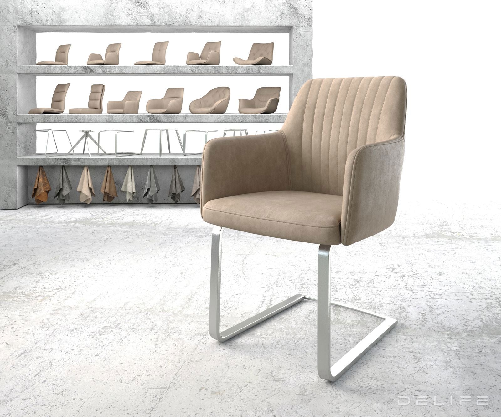 Blagovaonska stolica Greg, Materijal: Mikrofibra