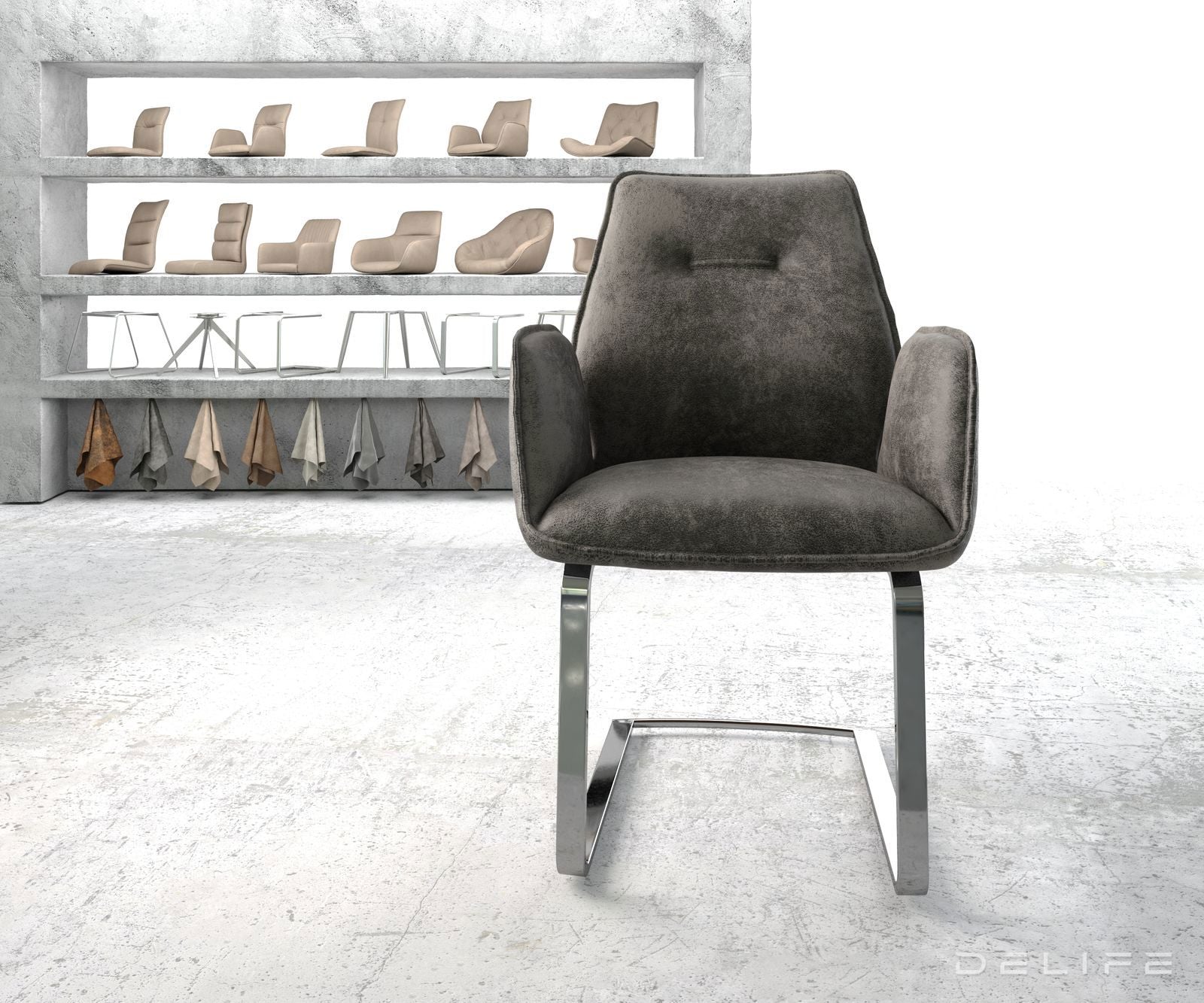 Blagovaonska stolica Zoa, Materijal: Mikrofibra