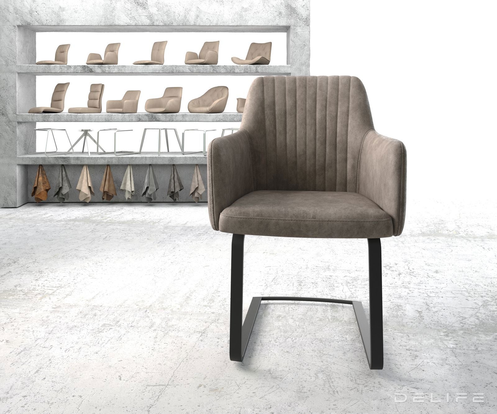 Blagovaonska stolica Greg, Materijal: Mikrofibra