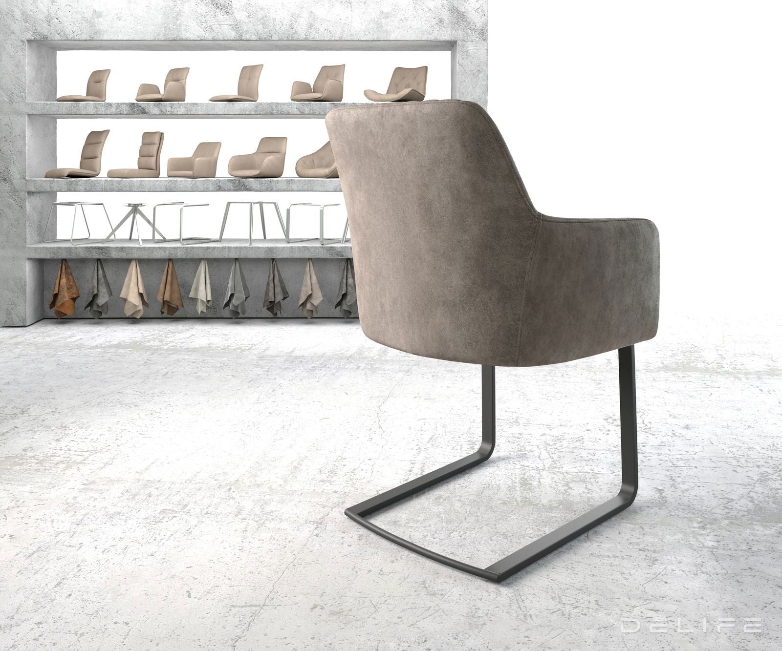 Blagovaonska stolica Greg, Materijal: Mikrofibra