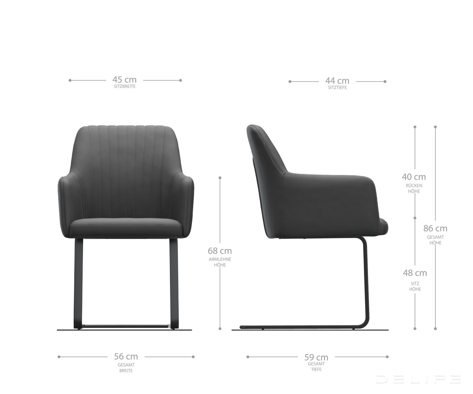 Blagovaonska stolica Greg, Materijal: Baršun