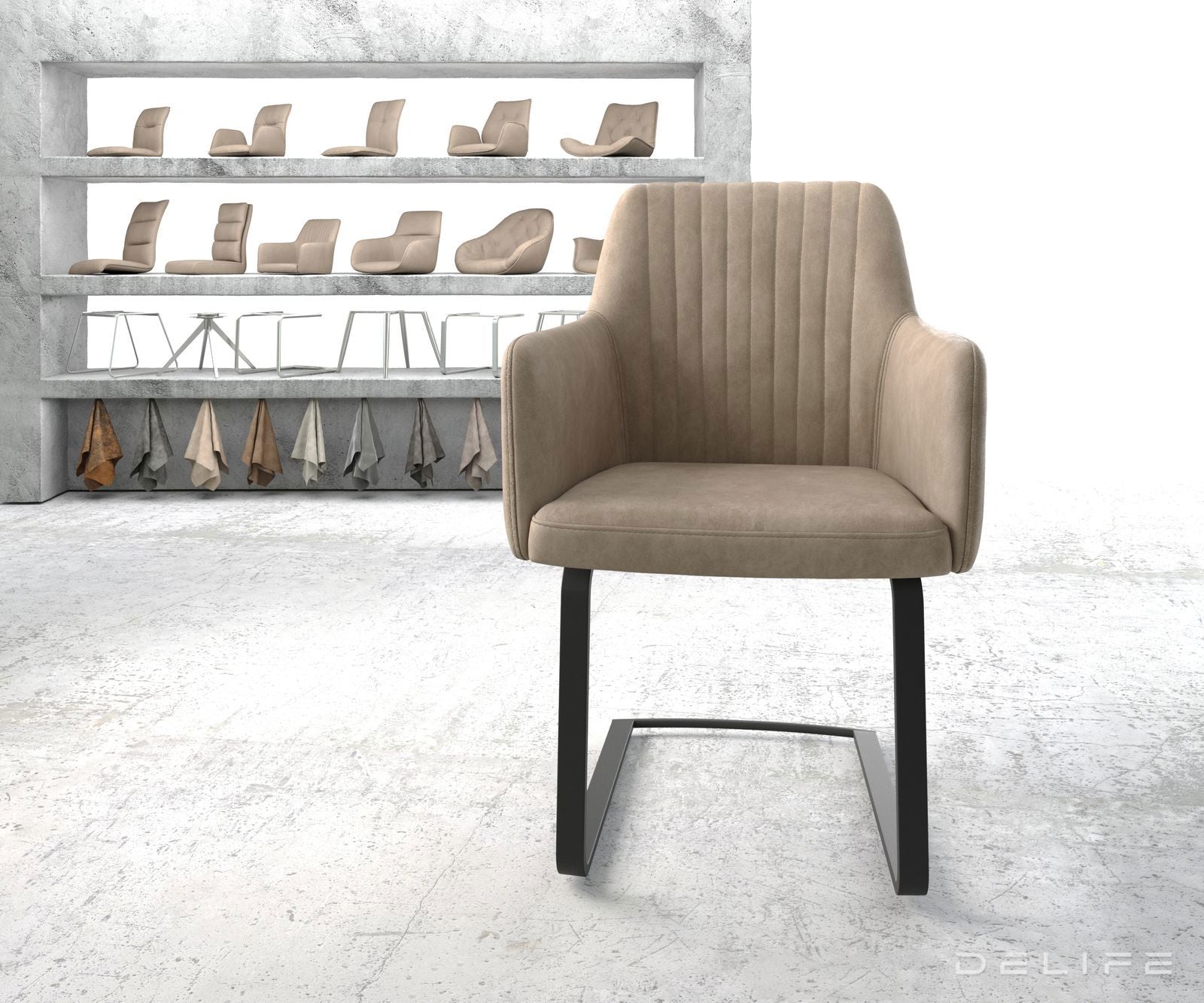 Blagovaonska stolica Greg, Materijal: Mikrofibra