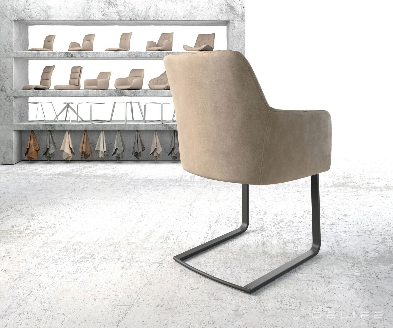 Blagovaonska stolica Greg, Materijal: Mikrofibra