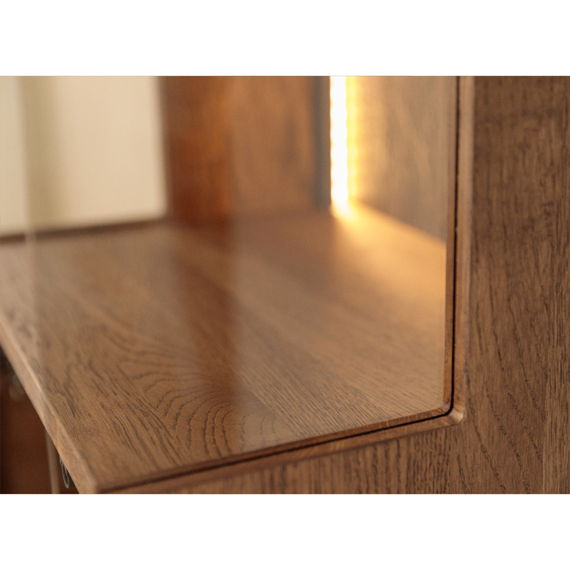 Vitrina Collodi 43x205cm, Materijal: Masivno Drvo Hrast