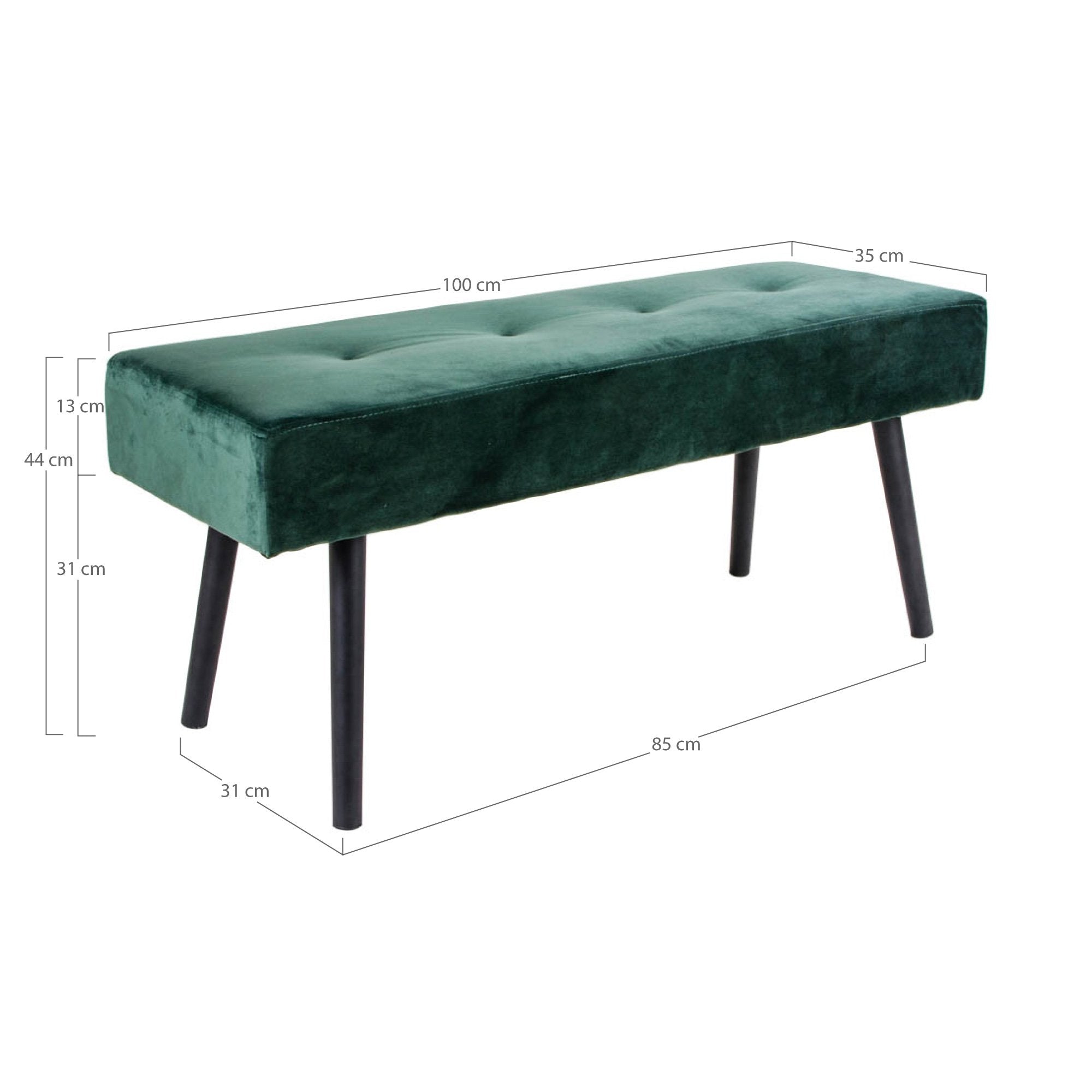 Klupa Skiby, Materijal: Baršun