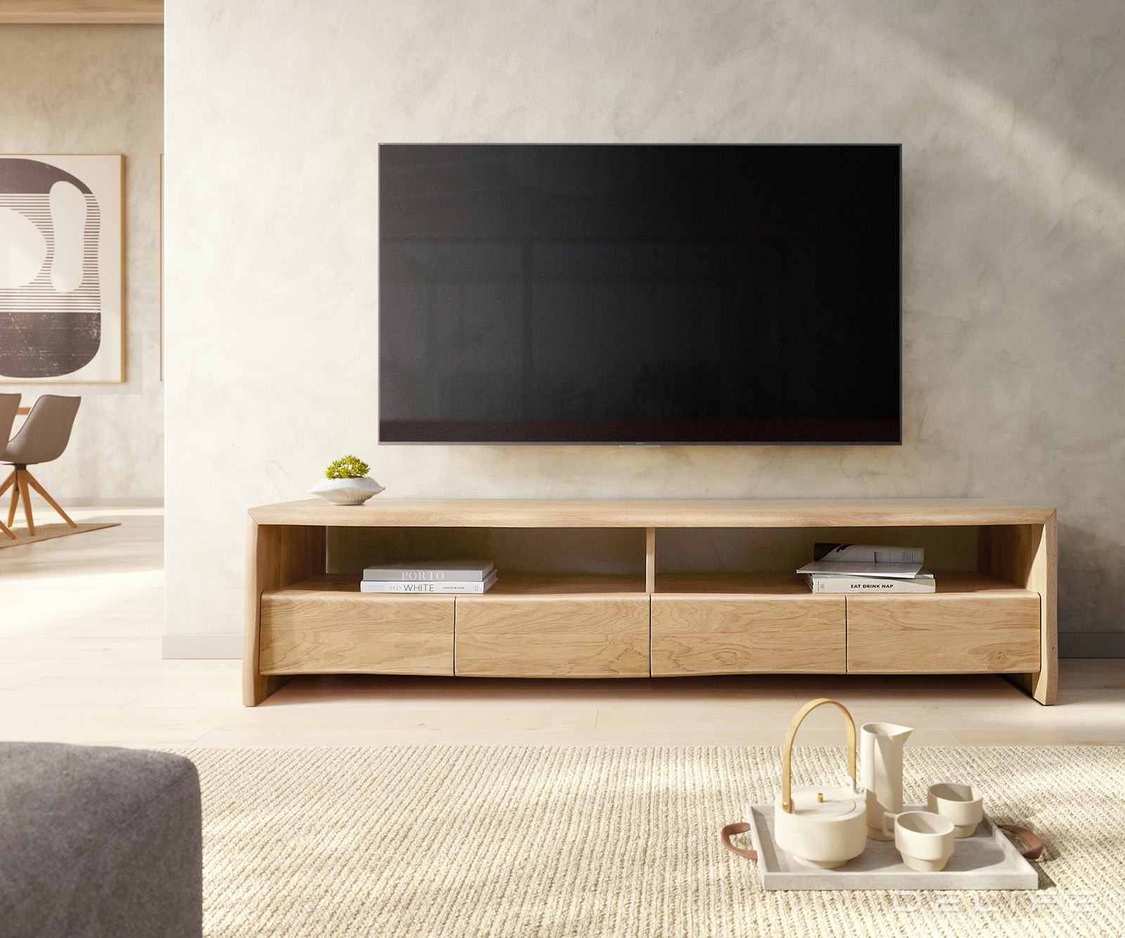 Komoda Live Edge, Materijal: Hrast