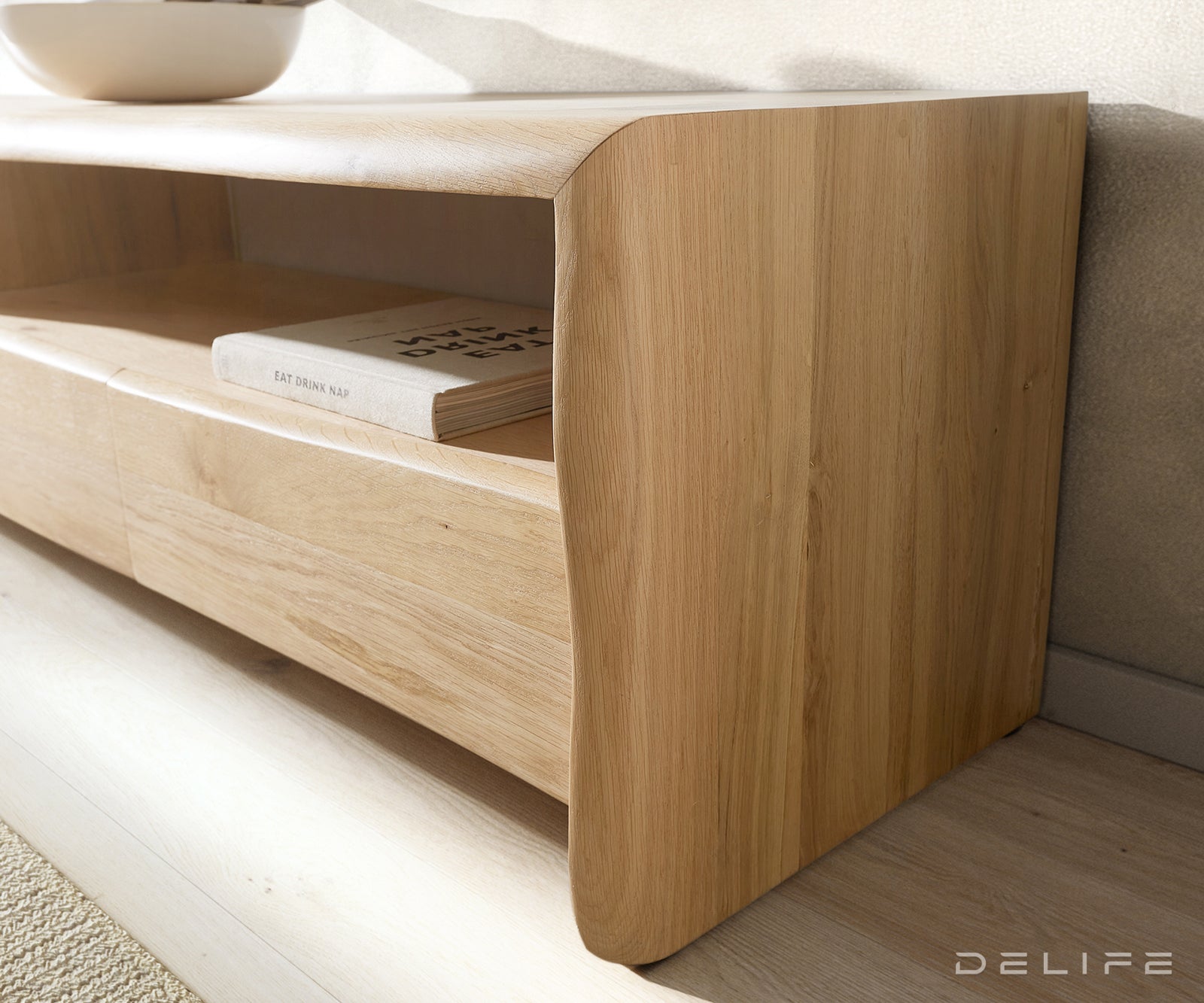 Komoda Live Edge, Materijal: Hrast