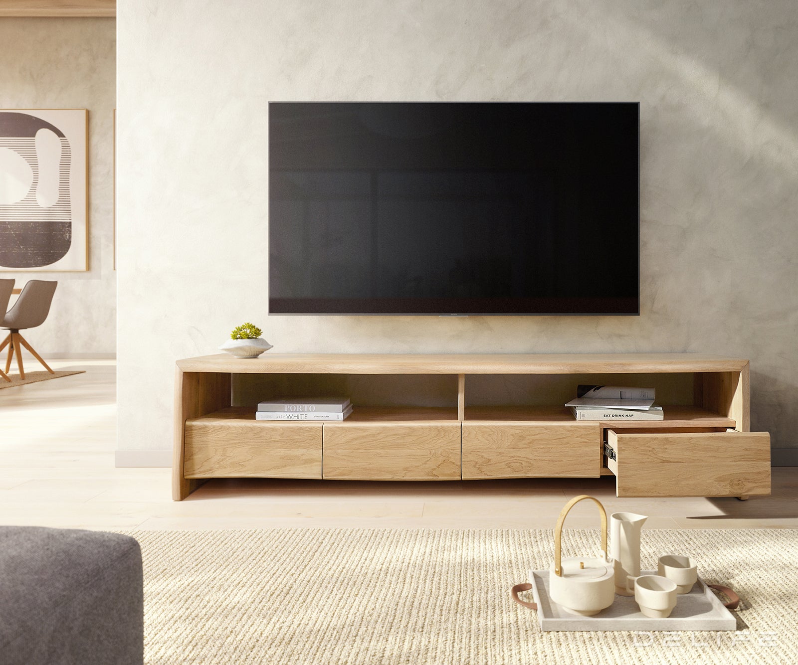 Komoda Live Edge, Materijal: Hrast