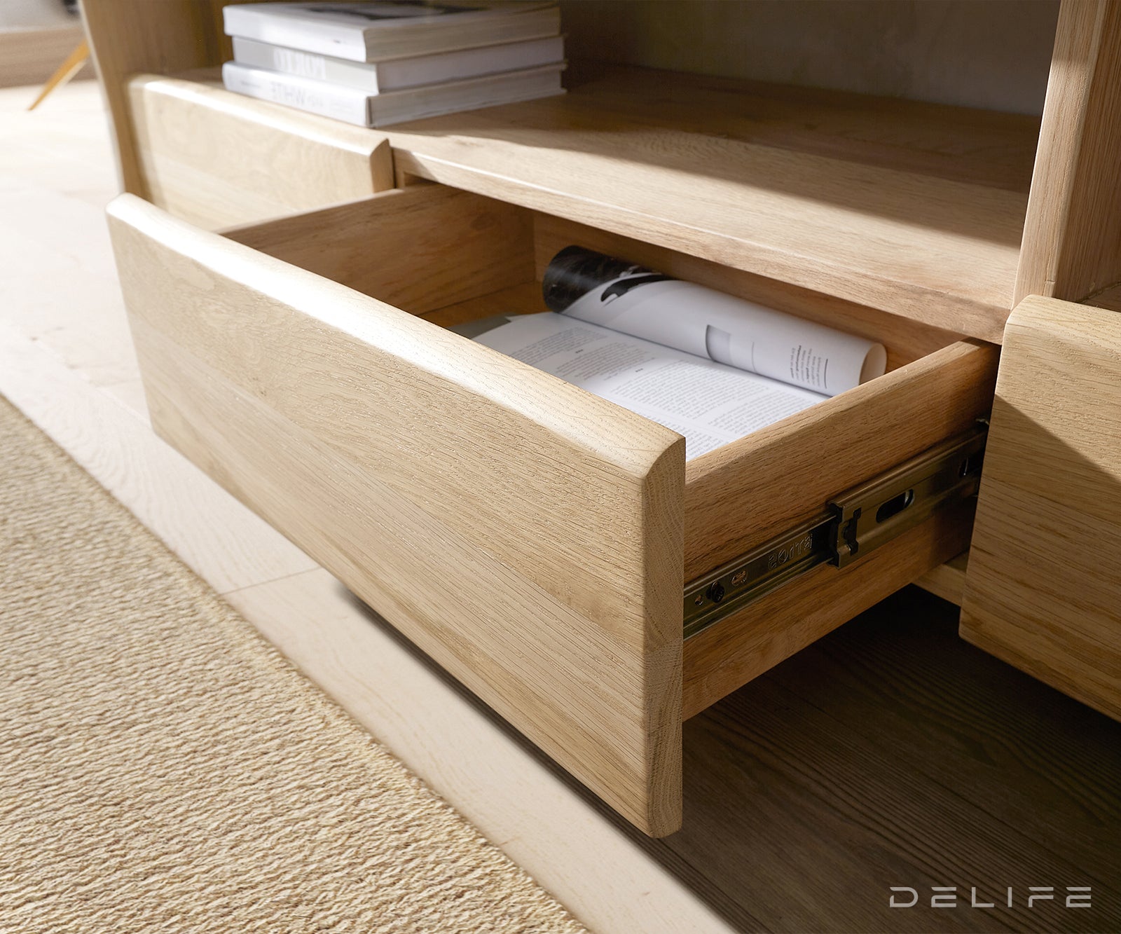 Komoda Live Edge, Materijal: Hrast