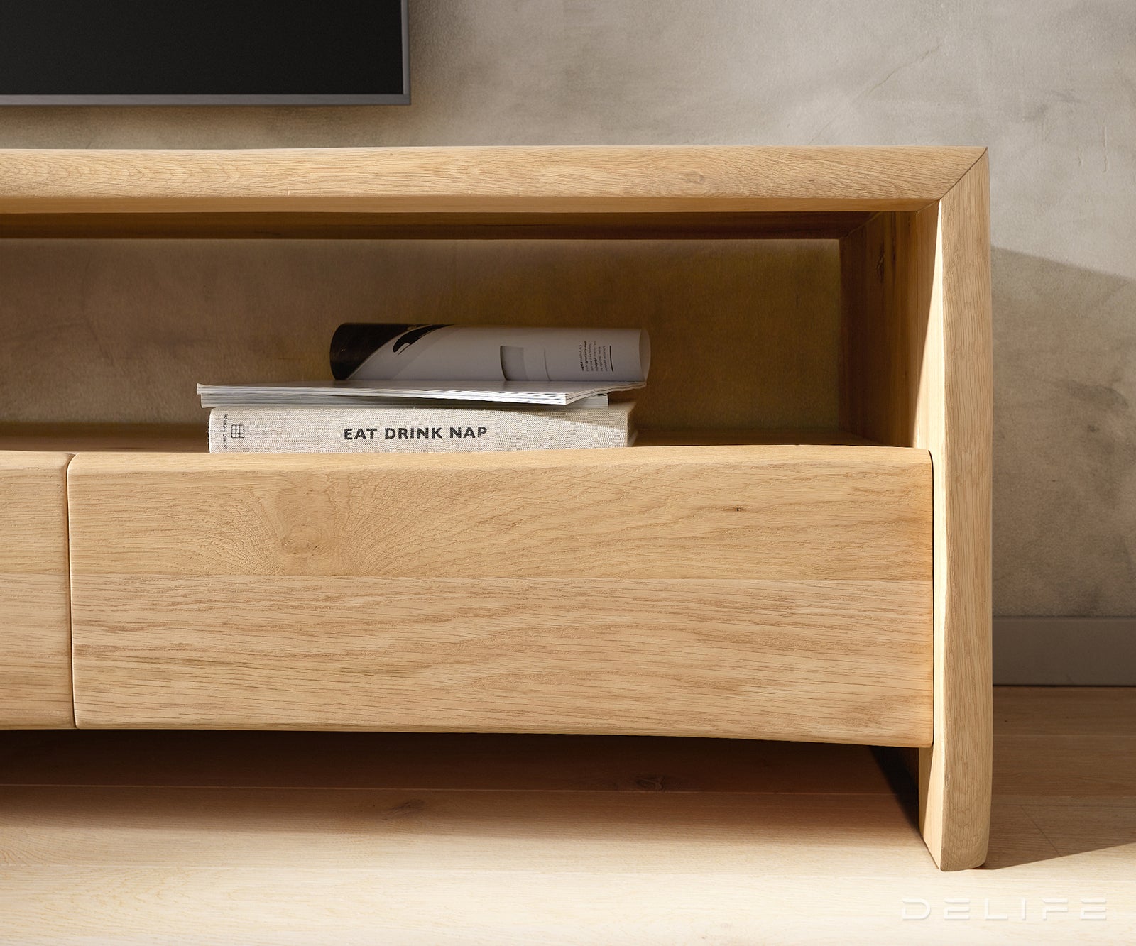 Komoda Live Edge, Materijal: Hrast