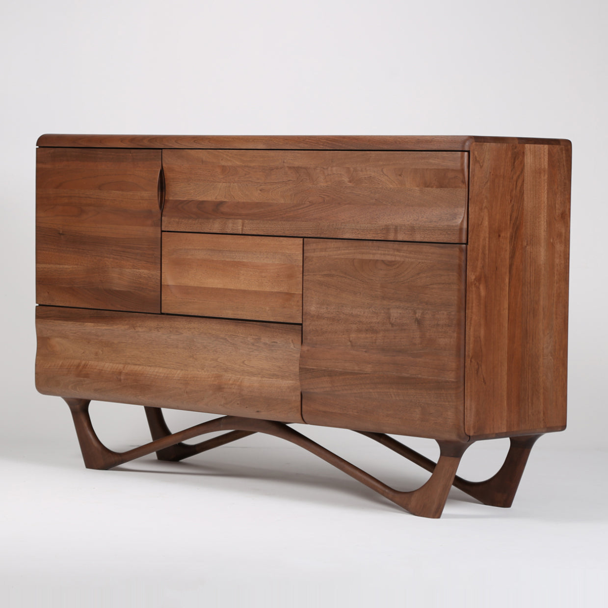 Komoda Antoni Alto 160x96cm, Materijal: Puno drvo Orah