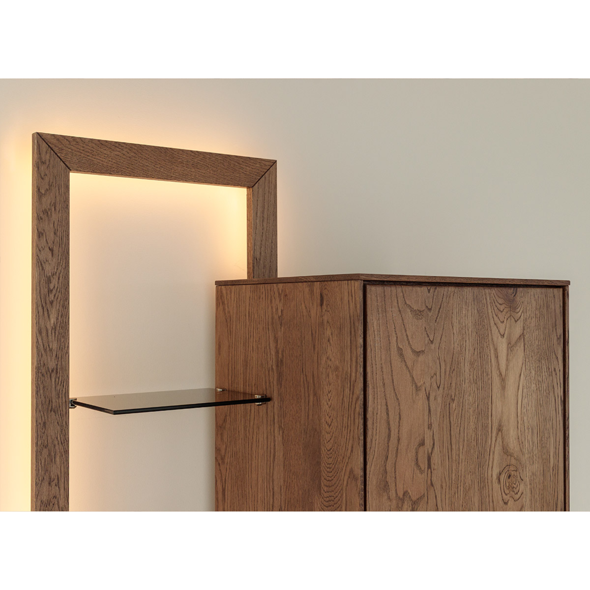 Vitrina Collodi 73x195cm, Materijal: Masivno Drvo Hrast