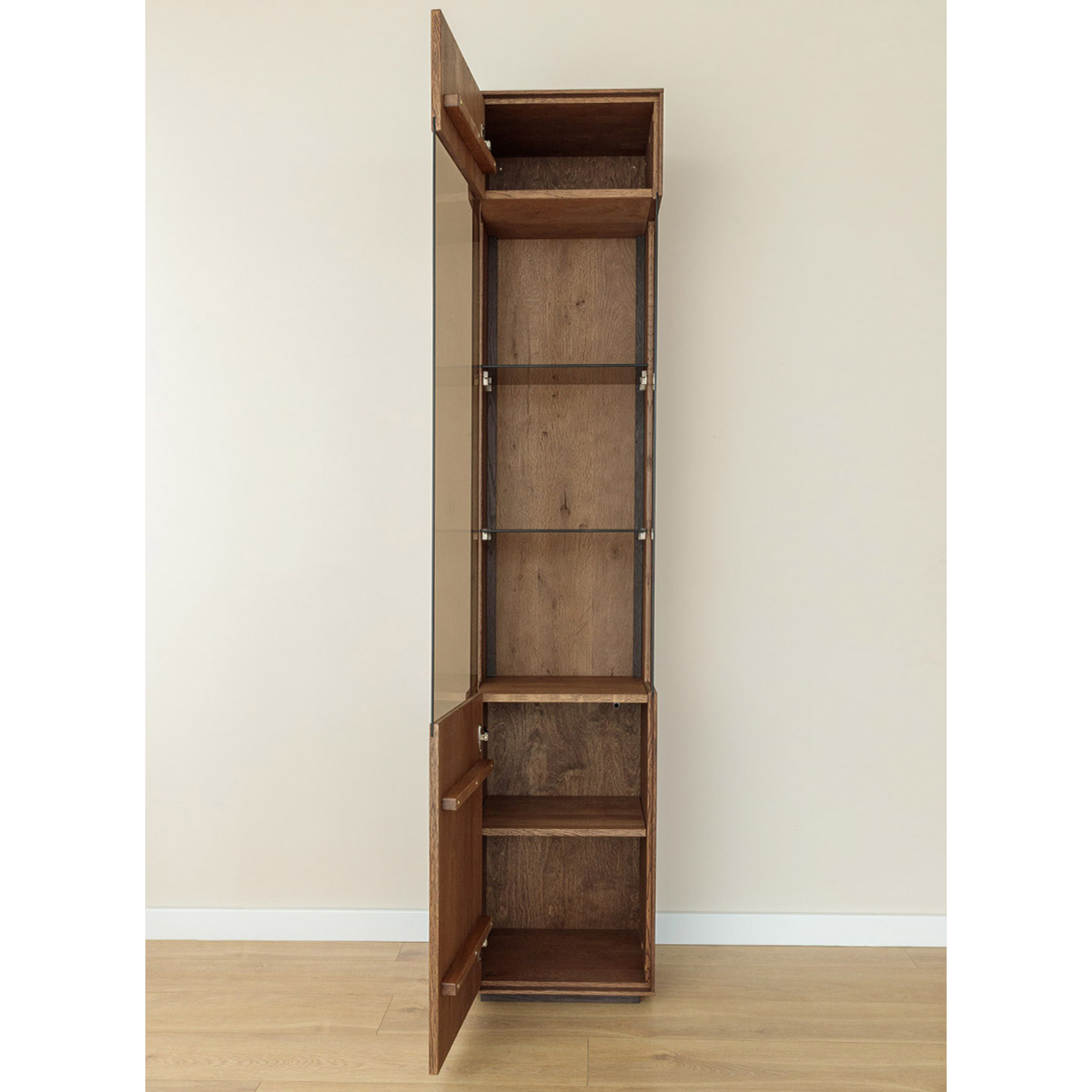 Vitrina Collodi 43x205cm, Materijal: Masivno Drvo Hrast