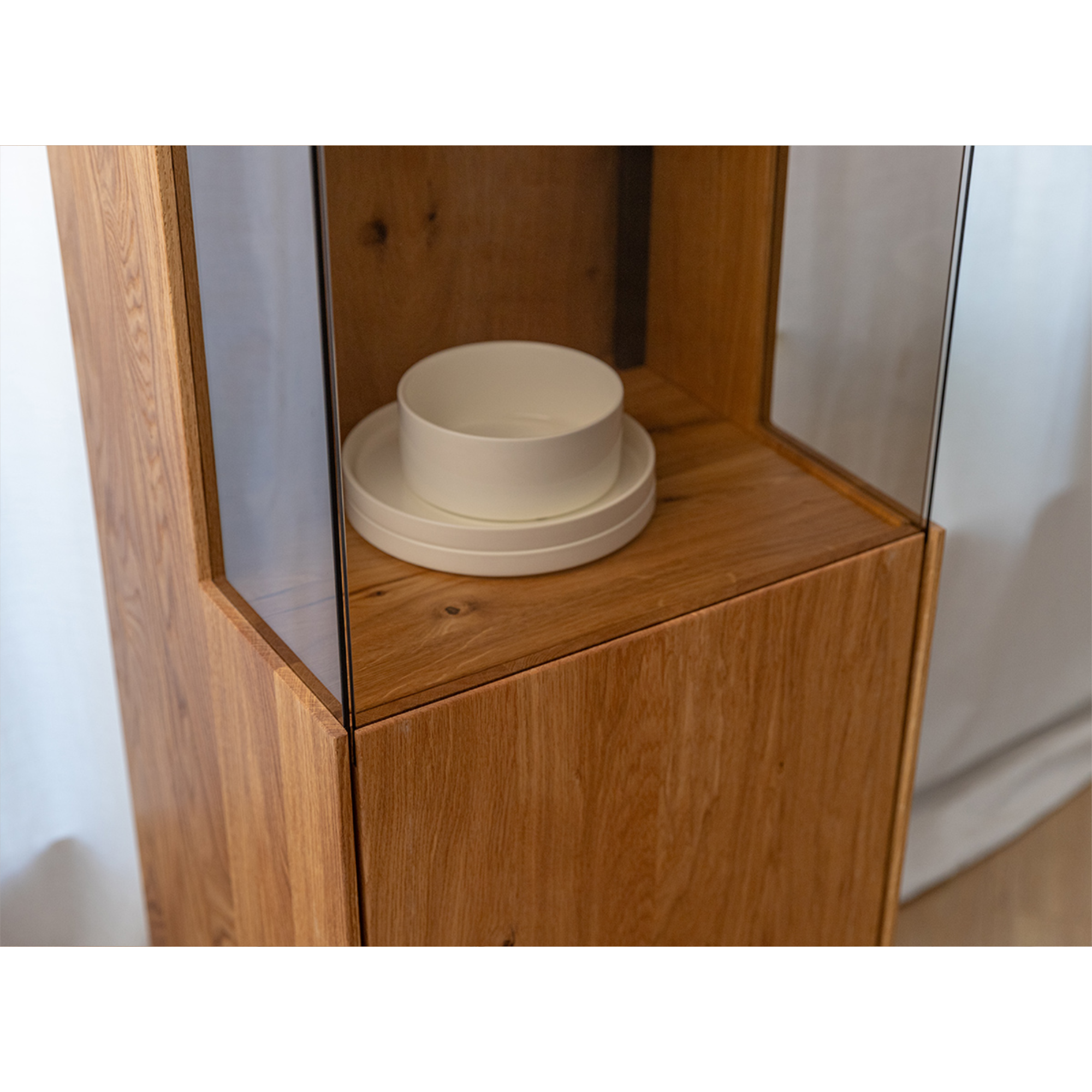 Vitrina Collodi 43x205cm, Materijal: Masivno Drvo Hrast
