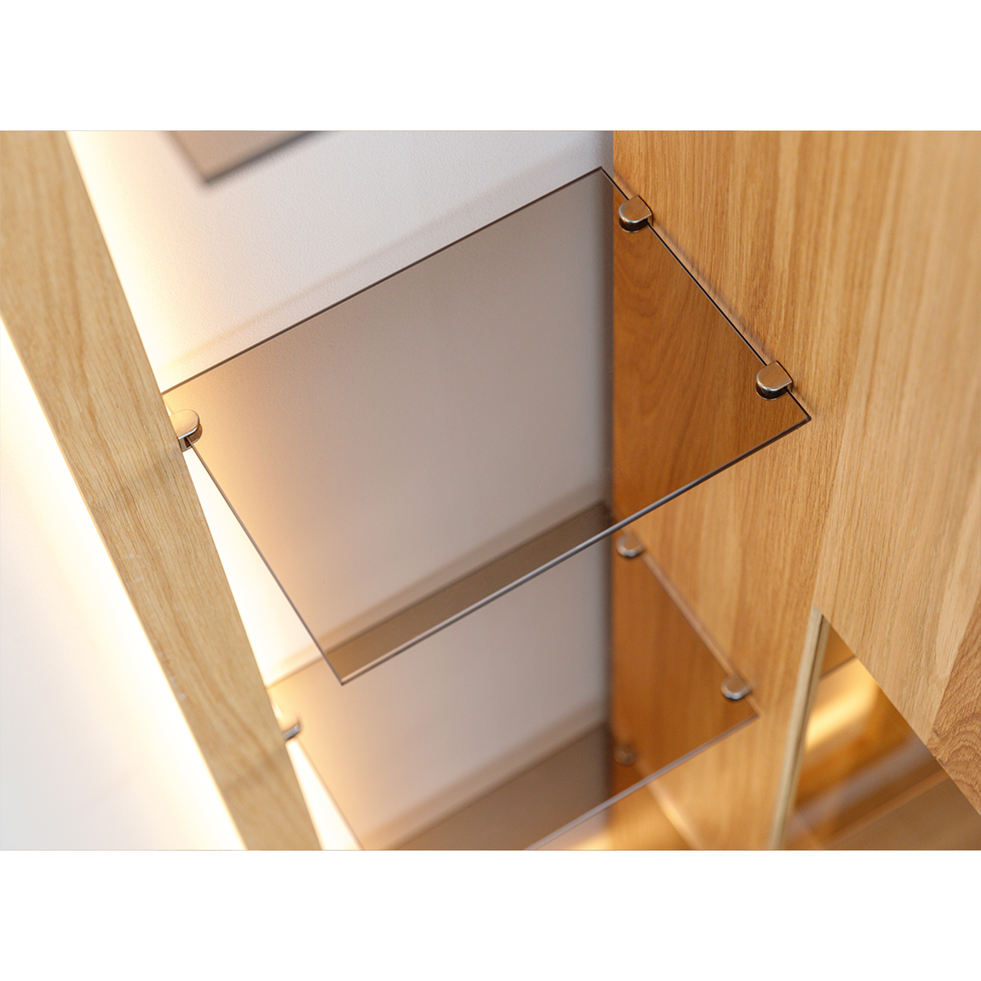 Vitrina Collodi 73x195cm, Materijal: Masivno Drvo Hrast
