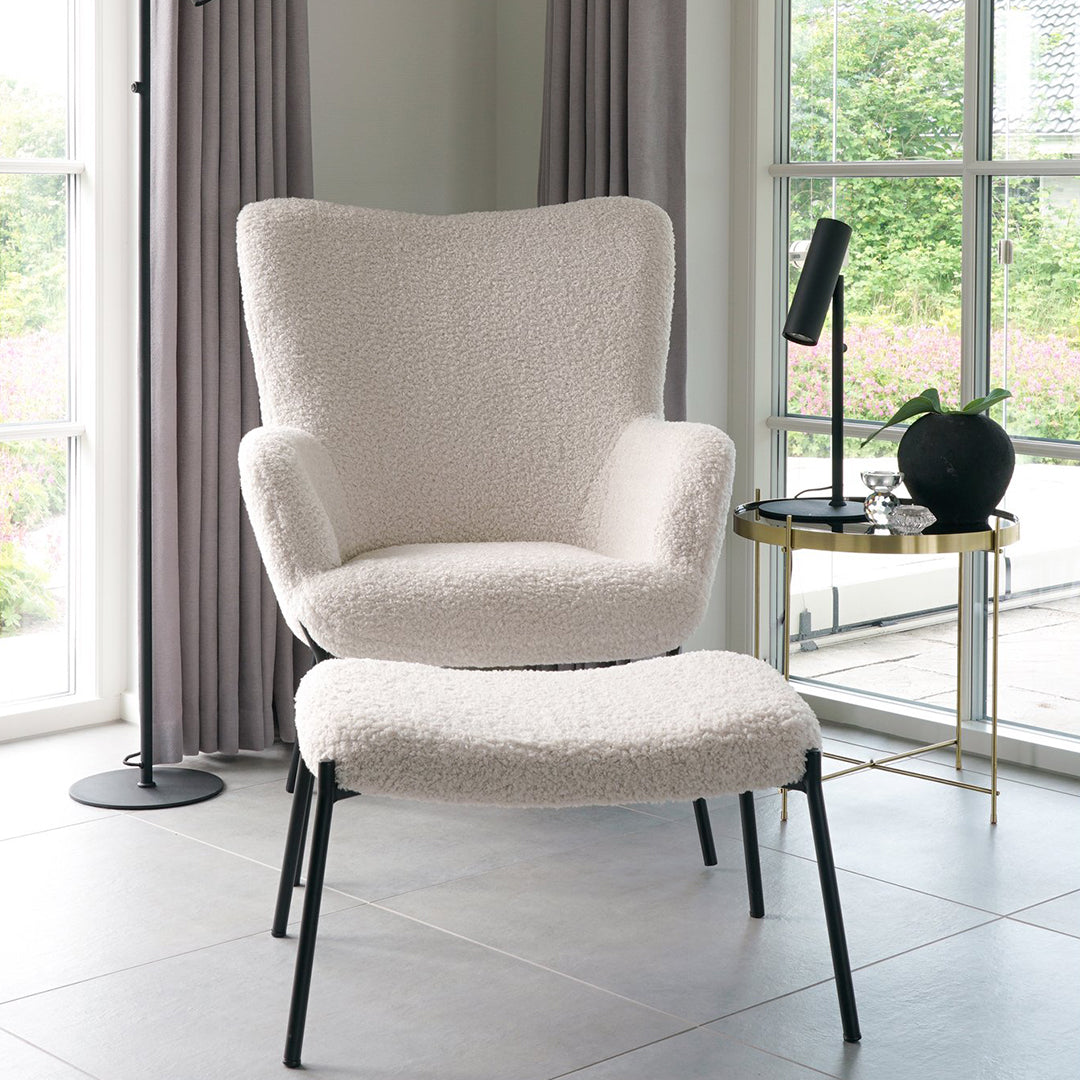 Tabure Glasgow, Materijal: Umjetna janjeća koža