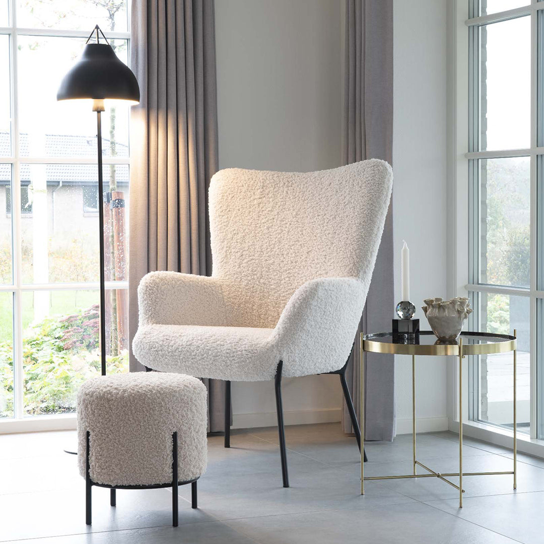 Tabure Alford, Materijal: Umjetna janjeća koža