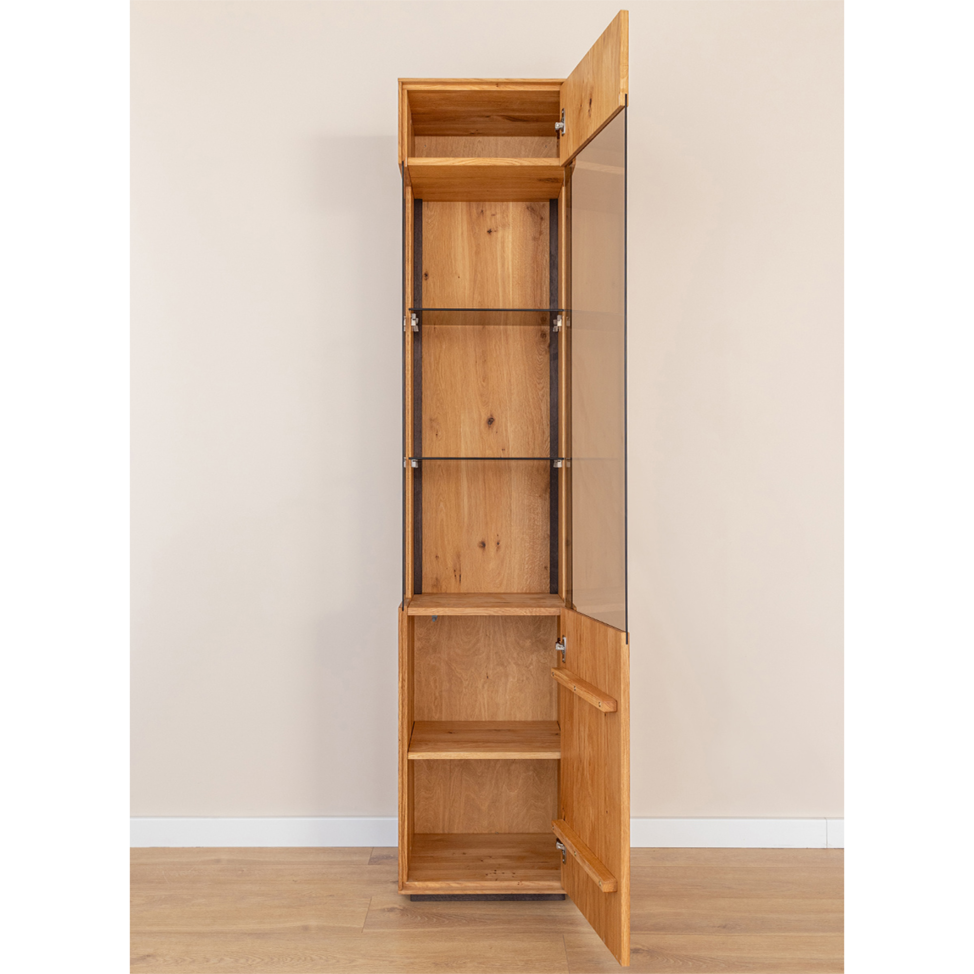 Vitrina Collodi 43x205cm, Materijal: Masivno Drvo Hrast