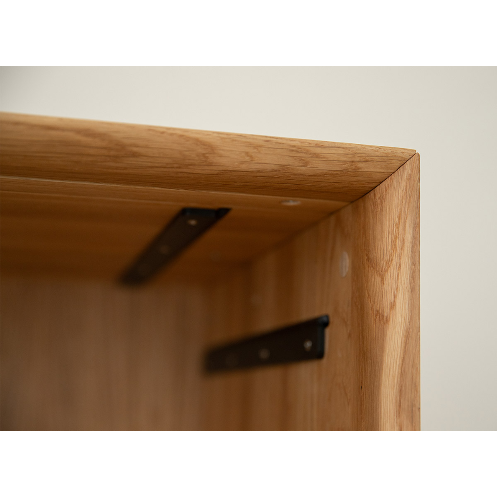 TV Komoda Modern Loft 200x50cm Sa Staklom, Materijal: Masivno Drvo Hrast