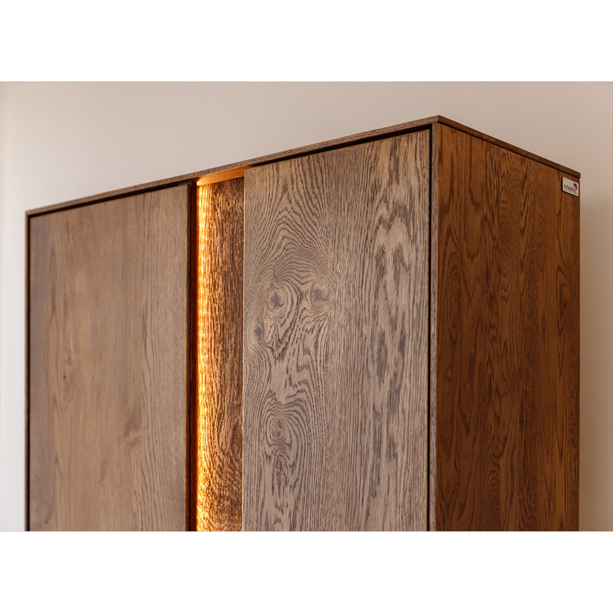 Vitrina Collodi 84,50x205cm, Materijal: Masivno Drvo Hrast