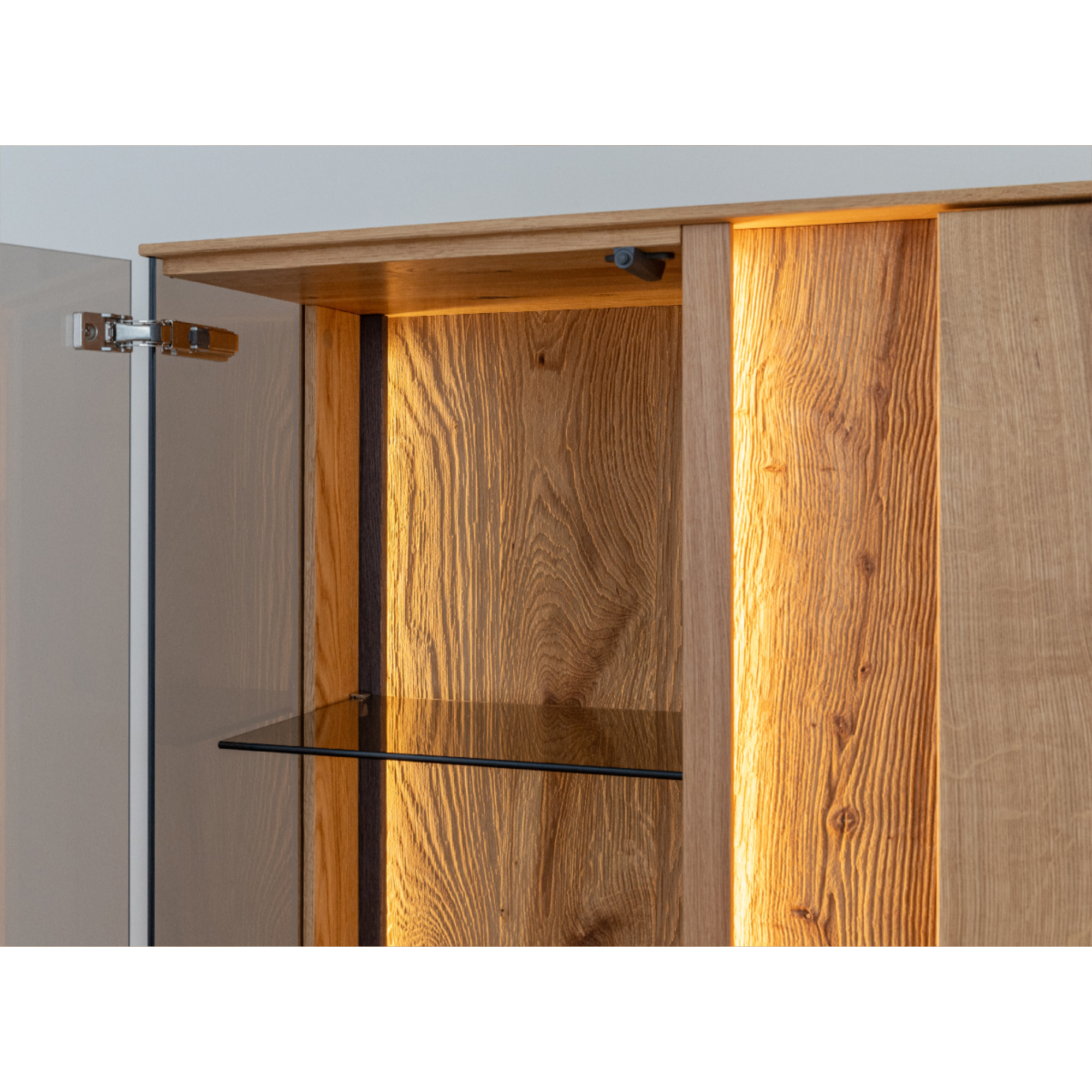 Vitrina Collodi 85x140cm, Materijal: Masivno Drvo Hrast
