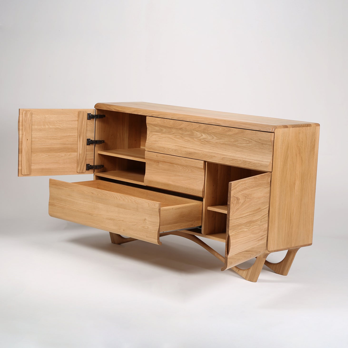 Komoda Antoni Alto 160x96cm, Materijal: Puno drvo Hrast