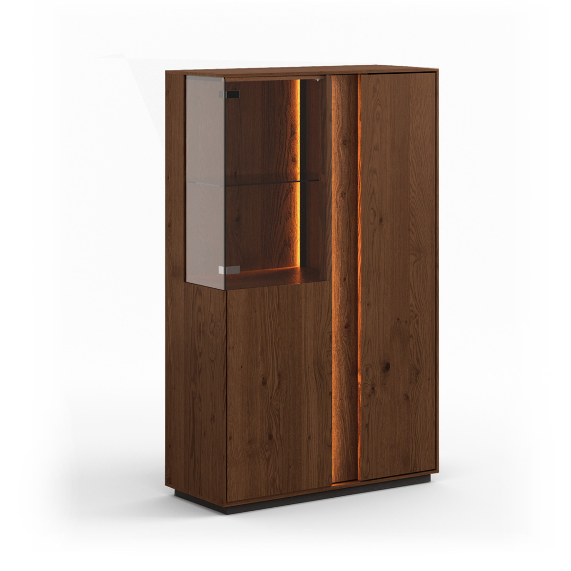 Vitrina Collodi 85x140cm, Materijal: Masivno Drvo Hrast
