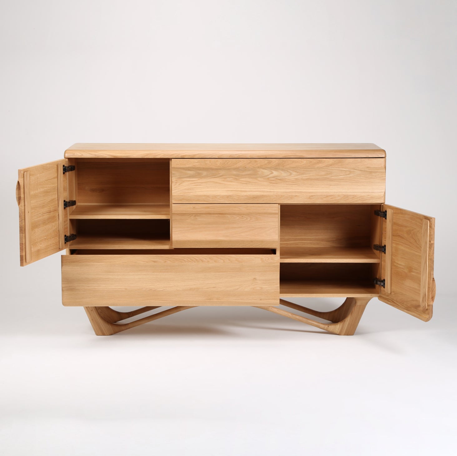 Komoda Antoni Alto 160x96cm, Materijal: Puno drvo Hrast