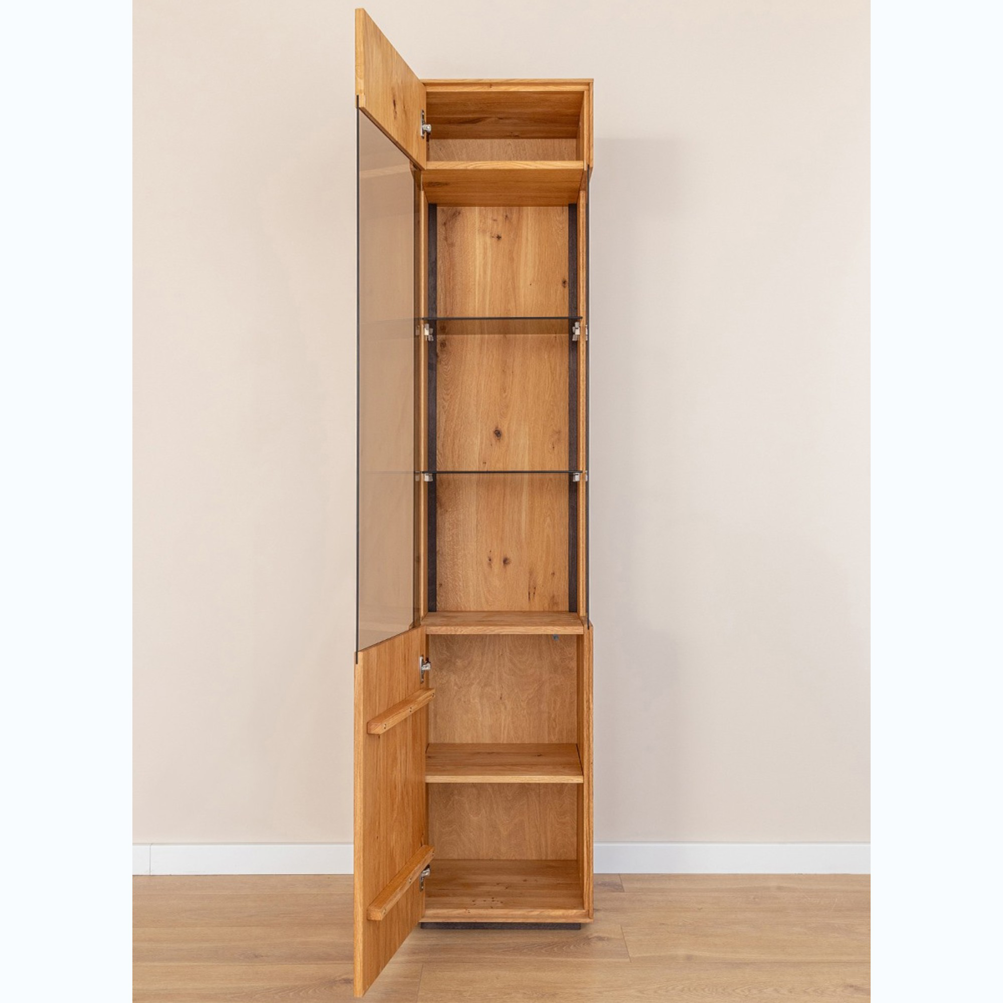 Vitrina Collodi 43x205cm, Materijal: Masivno Drvo Hrast
