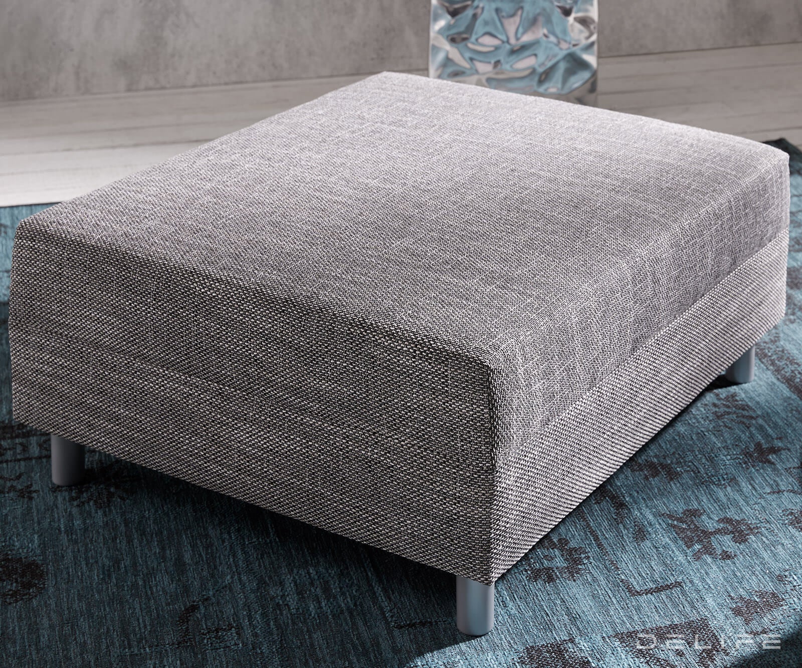 Tabure Clovis 98x83x40cm, Materijal: Strukturirana tkanina