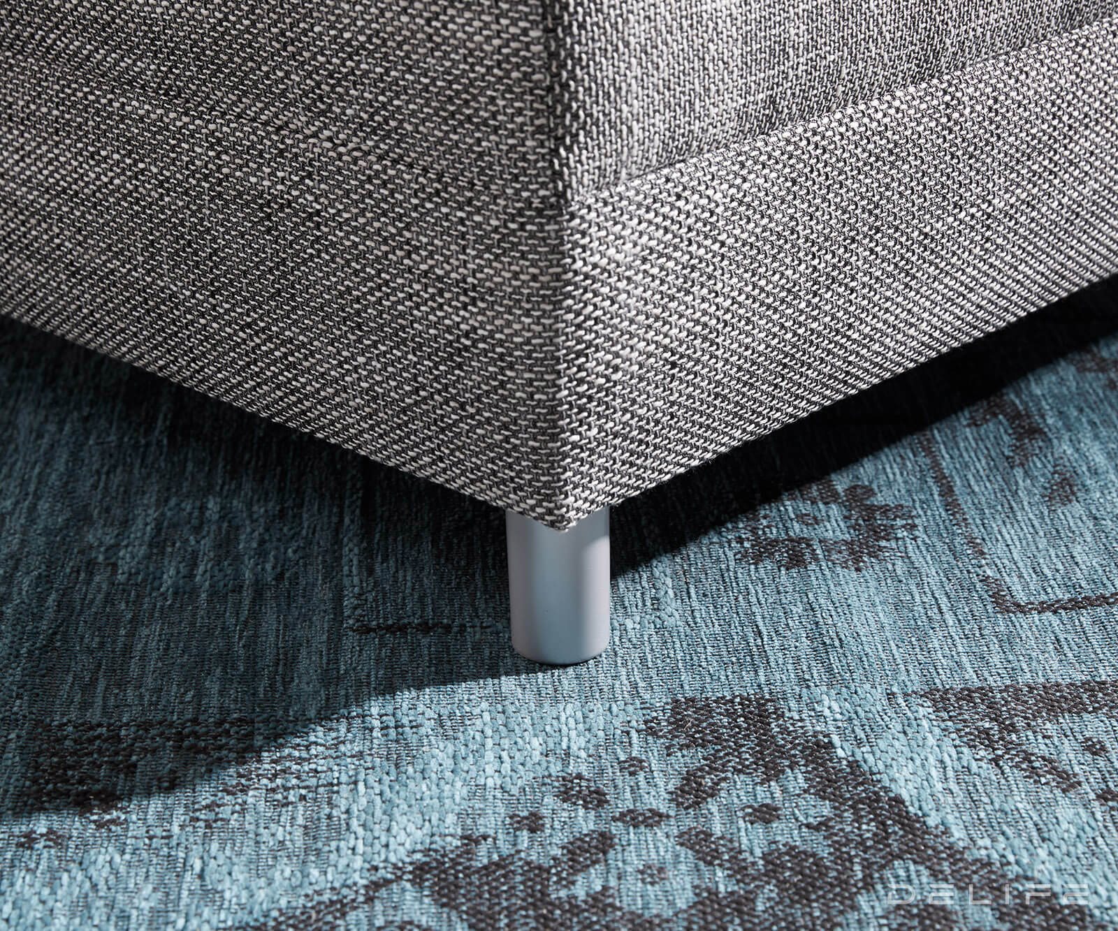 Tabure Clovis 98x83x40cm, Materijal: Strukturirana tkanina