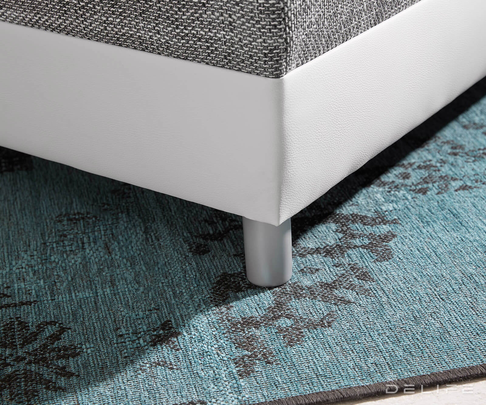 Tabure Clovis 98x83x40cm, Materijal: Strukturirana tkanina/Umjetna koža