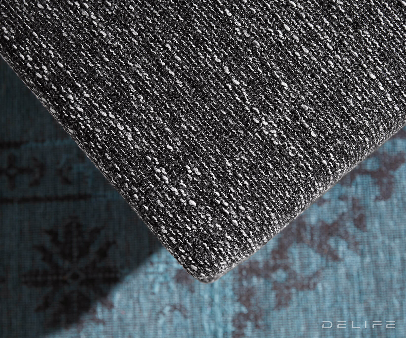 Tabure Clovis 98x83x40cm, Materijal: Strukturirana tkanina