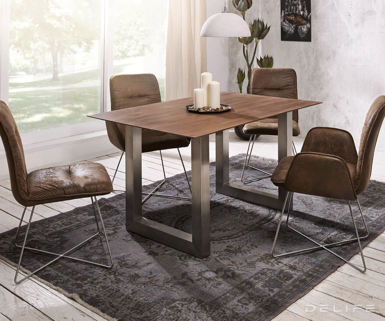 Blagovaonski stol Edge 2, Materijal: Bagrem