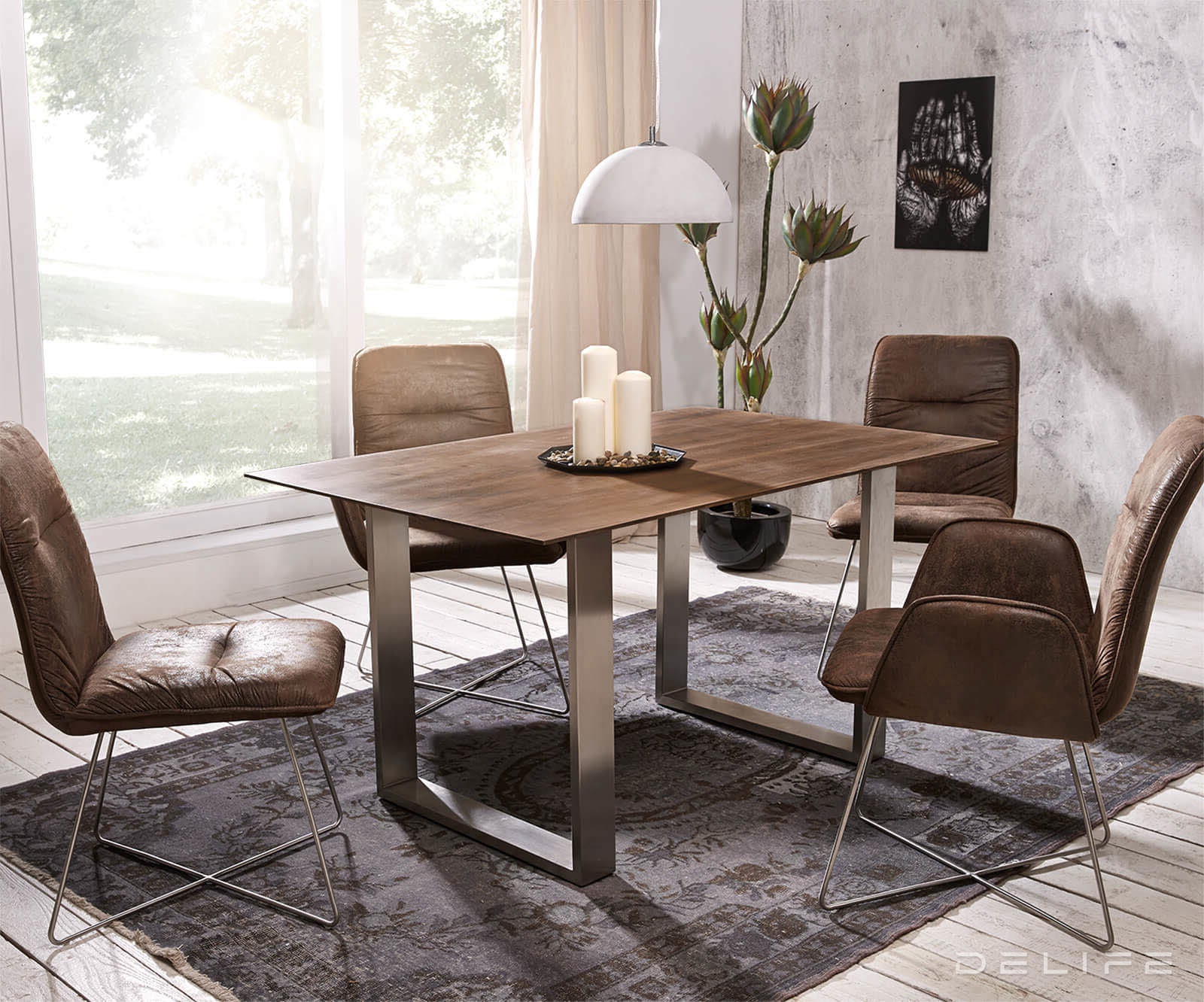 Blagovaonski stol Edge 2, Materijal: Bagrem